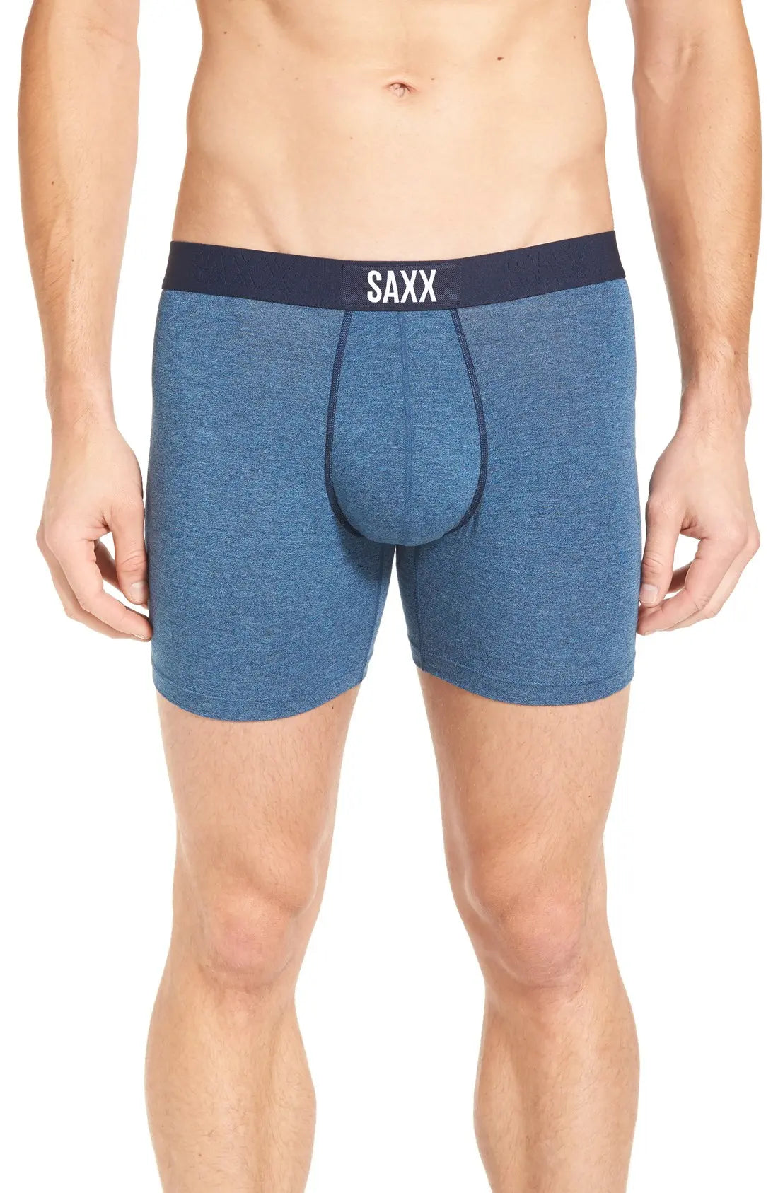 Saxx 'Vibe' Stretch Boxer Blue Indigo