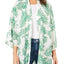 Say What? Ivory Juniors' Palm-Printed Tie-Front Kimono