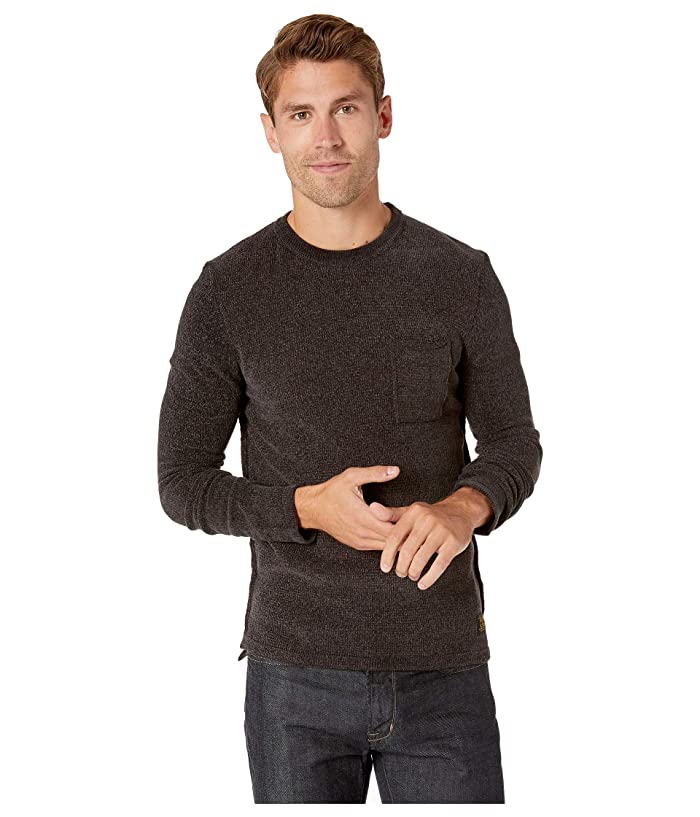 Scotch & Soda Chenille Crew Neck (Charcoal) Men's Sweater Gray