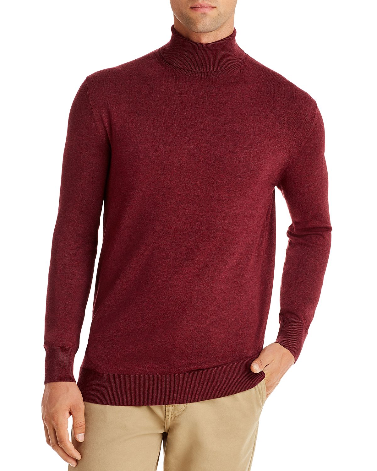 Scotch & Soda Classic Turtleneck Sweater Boho Brick Melange