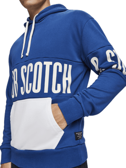 Scotch & Soda Colourblock Artwork Hoody Blue thumbnail 2