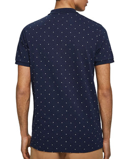 Scotch & Soda Diamond-print Pique Regular Fit Polo Shirt Combo B thumbnail 2