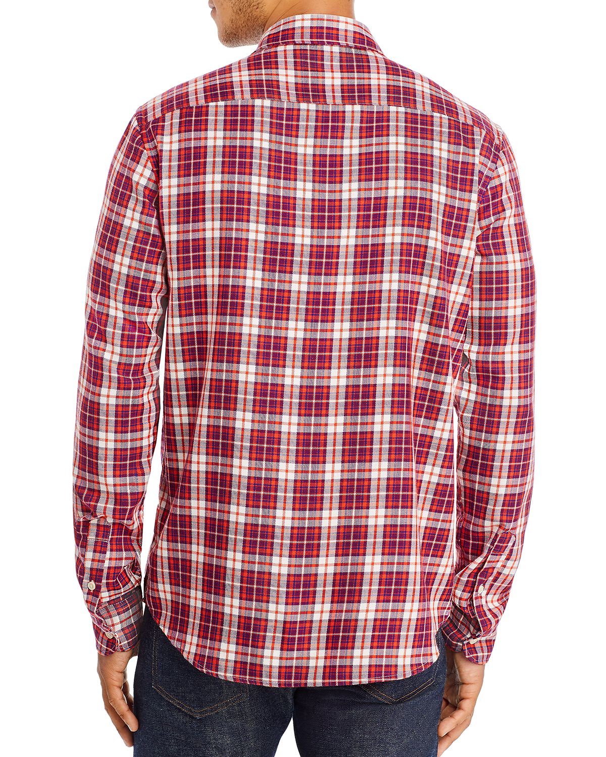 Scotch & Soda Flannel Regular Fit Plaid Shirt Combo B