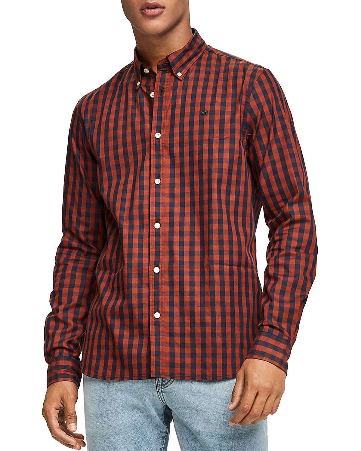 Scotch & Soda Gingham Regular Fit Button-down Shirt Combo B