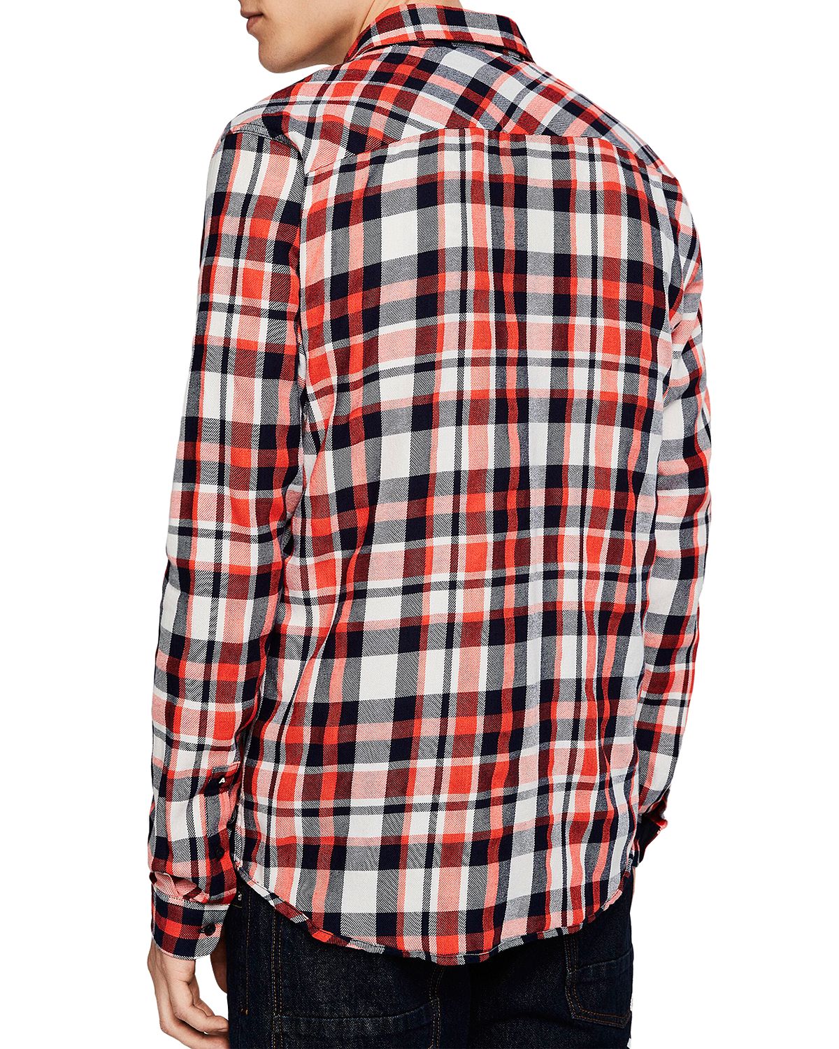 Scotch & Soda Plaid Slim Fit Shirt Combo