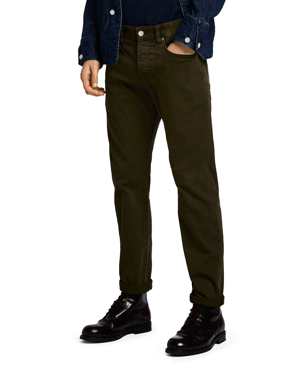 Scotch & Soda Ralston Skinny Fit Jeans In Military Green Military Green