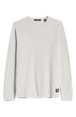 Scotch & Soda Textured Crewneck Sweater Light Grey thumbnail 2