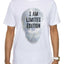 Sean John Bleach White Reversible Sequin Skull T-Shirt