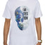 Sean John Bleach White Reversible Sequin Skull T-Shirt