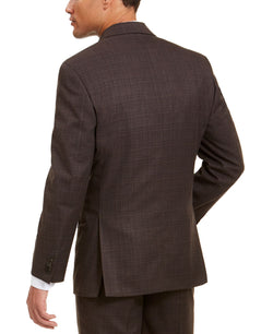 Sean John Classic-fit Stretch Suit Separate Jackets Brown Neat thumbnail 2
