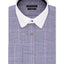 Sean John Classic/regular-fit Blue Plaid French Cuff Dress Shirt Blue Velvet