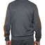 Sean John Coloblocked Faux Suede Track Jacket Smoke Grey