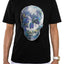 Sean John Deep Black Reversible Sequin Skull T-Shirt