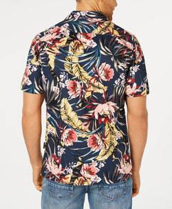 Sean John Floral Resort Shirt Night Sky thumbnail 2