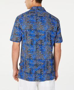 Sean John Geometric Print Shirt Geo Blue thumbnail 2
