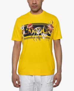 Sean John Lamour Floral Graphic T-shirt Lemon thumbnail 1