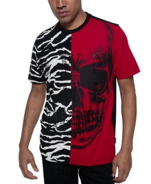 Sean John Men's Own The Night Split Beaded T-Shirt