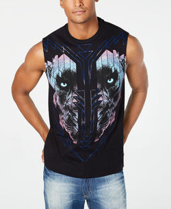 Sean John Panther Graphic Muscle Tank Black thumbnail 1