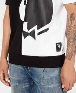 Sean John Playboy Collection Regular-fit Colorblocked Logo-print Sweatshirt Bright Whi thumbnail 3