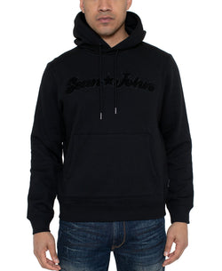 Sean John Star Logo Hoodie Jet Black thumbnail 1