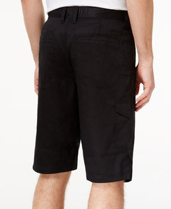 Sean John Zipper Detail Pocket Flight 12.5" Stretch Shorts Black thumbnail 2