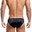 Secret Male Black Frilly-Trim Slip Brief