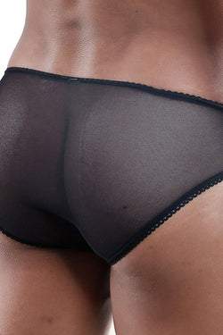 Secret Male Black Lace/Mesh Cutout Bikini Brief thumbnail 2