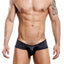 Secret Male Black Shiny Cheeky Square-Cut Bulge Brief