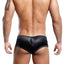 Secret Male Black Shiny Cheeky Square-Cut Bulge Brief