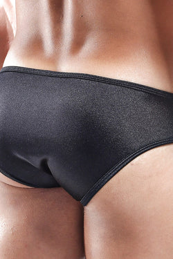 Secret Male Black Strap Front Low Rise Micro Bikini Brief thumbnail 2