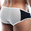 Secret Male Black/White Colorblock Mesh Back Brief