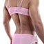 Secret Male Pink Lace Rouched-Front Bralette