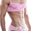 Secret Male Pink Lace Rouched-Front Bralette