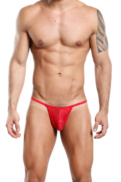 Secret Male Red Lace String Bikini Brief thumbnail 1