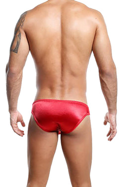 Secret Male Red Lace & Shine Bikini Brief thumbnail 2