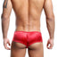 Secret Male Red Shiny Cheeky Square-Cut Bulge Brief