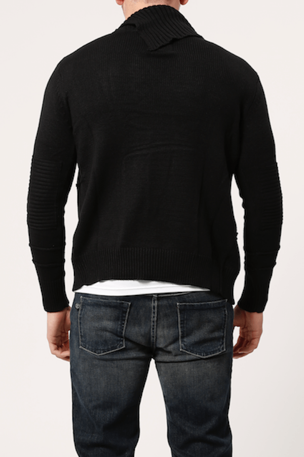 Seduka Black Asymmetric Sweater