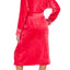 Sesoire Berry French Fleece Long Wrap Robe