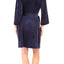 Sesoire Dark Blue Luxe Fleece Short Wrap Robe