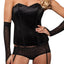 Seven 'Til Midnight Black Mesh Bustier Set