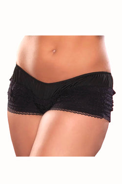 Seven 'Til Midnight Black Ruffle Bootyshort thumbnail 2
