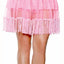 Seven 'Til Midnight Pink Fringe Petticoat Mini Skirt