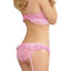 Seven 'Til Midnight Pink Heart Mesh Bra Set