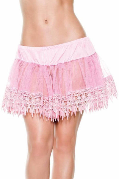 Seven 'Til Midnight Pink Teardrop Petticoat Skirt