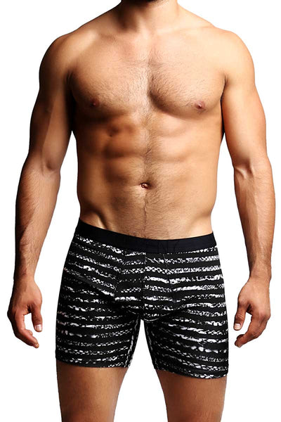 Seven7 White & Black Boxer Brief