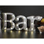 Shift3 Platinum Collection Silver BAR Rustic Finish LED Marquee Sign