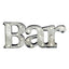 Shift3 Platinum Collection Silver BAR Rustic Finish LED Marquee Sign