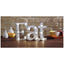Shift3 Platinum Collection Silver EAT Rustic Finish LED Marquee Sign