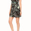 ShoSho Black/White/Green Tropical-Print Multi-Strap Dress