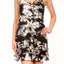 ShoSho Black/White Tie-Dye Print Multi-Strap Dress